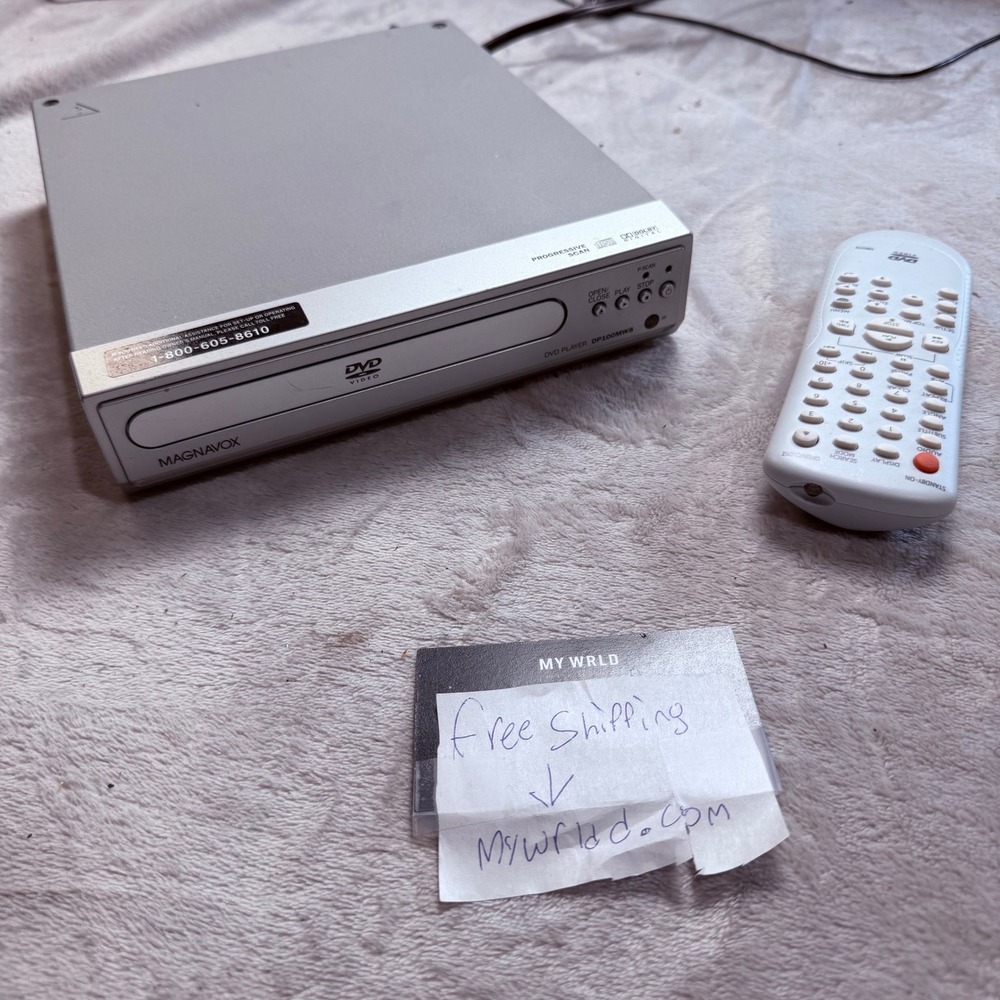 Magnavox DP100MW8 Progressive Scan DVD Player Silver with Remote Control